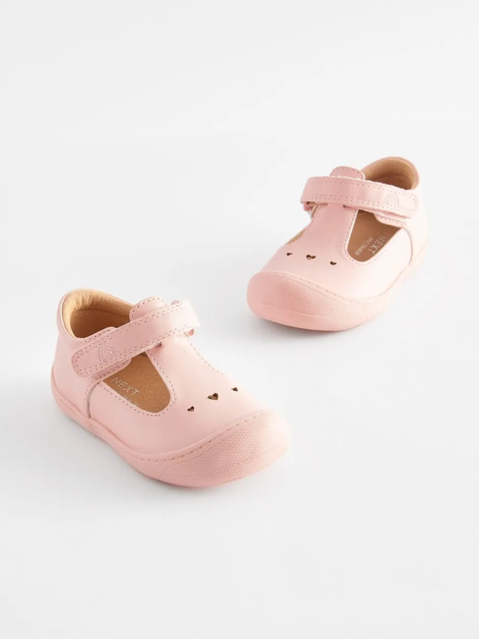 Babyschoenen*Next - Babyslofjes met T-bandje Roze