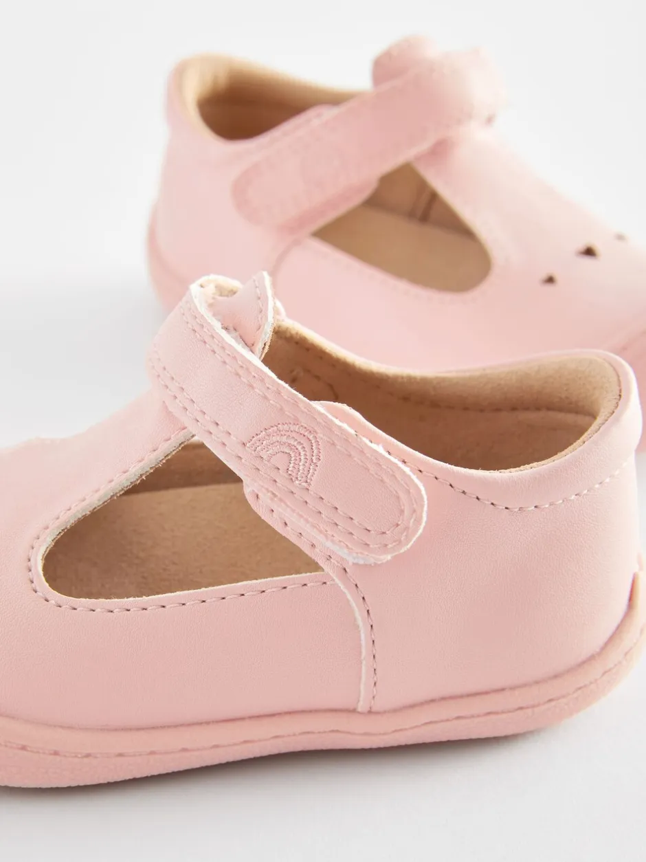 Babyschoenen*Next - Babyslofjes met T-bandje Roze