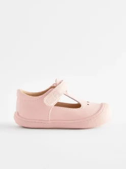 Babyschoenen|Next - Babyslofjes met T-bandje Roze