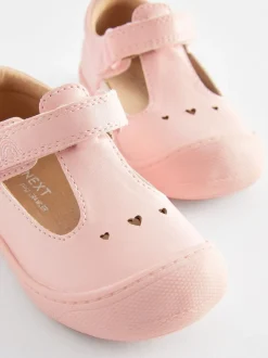 Babyschoenen|Next - Babyslofjes met T-bandje Roze