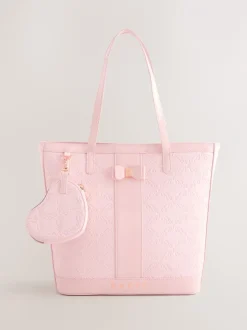 Tassen|Baker by Ted Baker - Embossed PU Tote Bag Roze