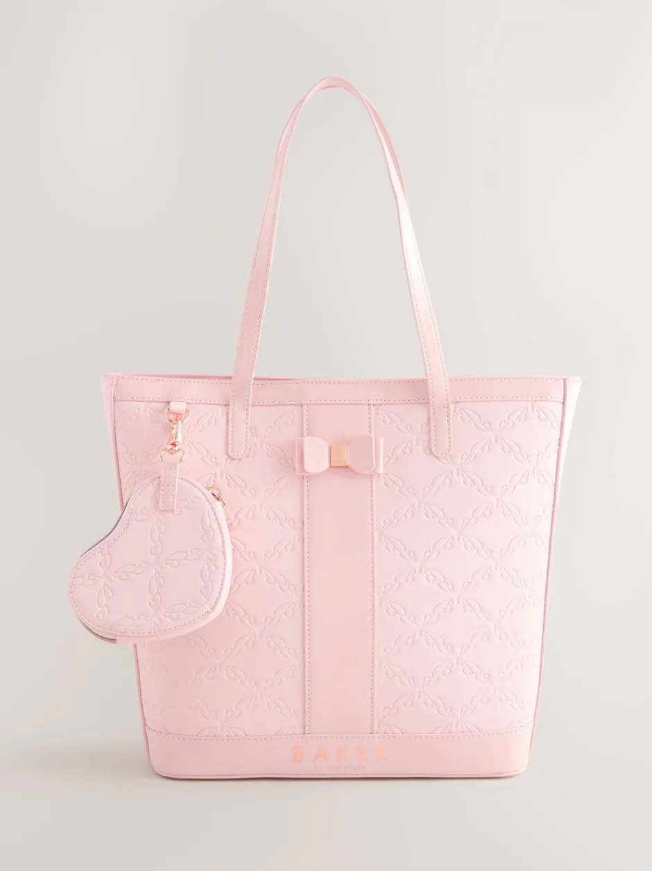 Tassen|Baker by Ted Baker - Embossed PU Tote Bag Roze