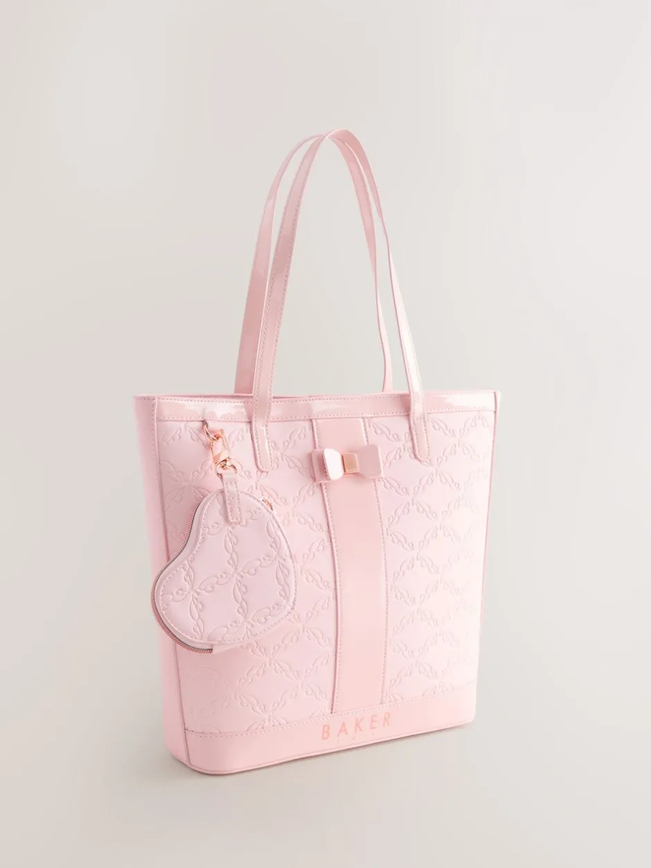 Tassen|Baker by Ted Baker - Embossed PU Tote Bag Roze