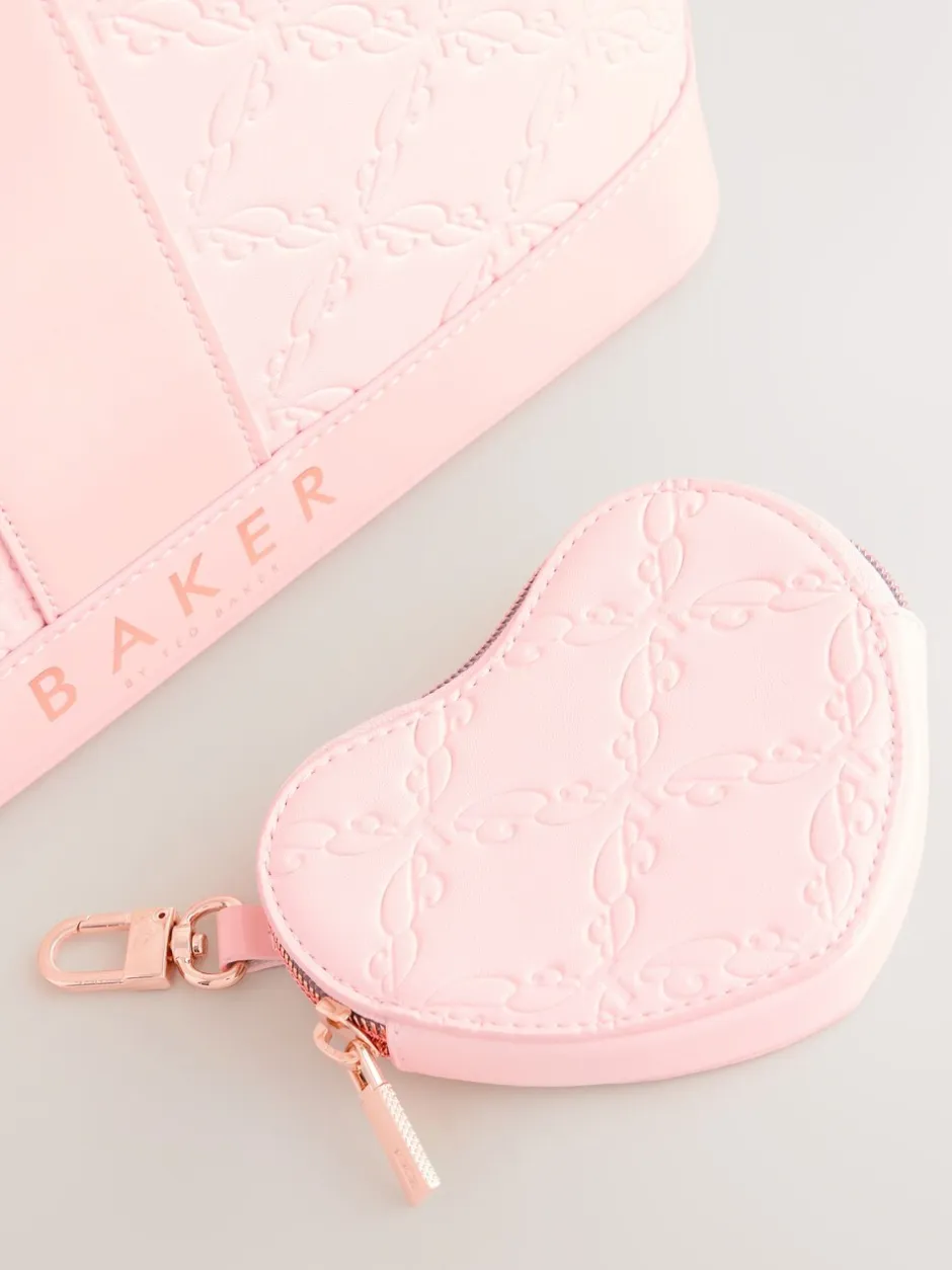 Tassen|Baker by Ted Baker - Embossed PU Tote Bag Roze