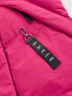 Schoolkleding|Jassen En Jacks*Baker by Ted Baker - meisjes regenbestendige gewatteerde lange jas Roze