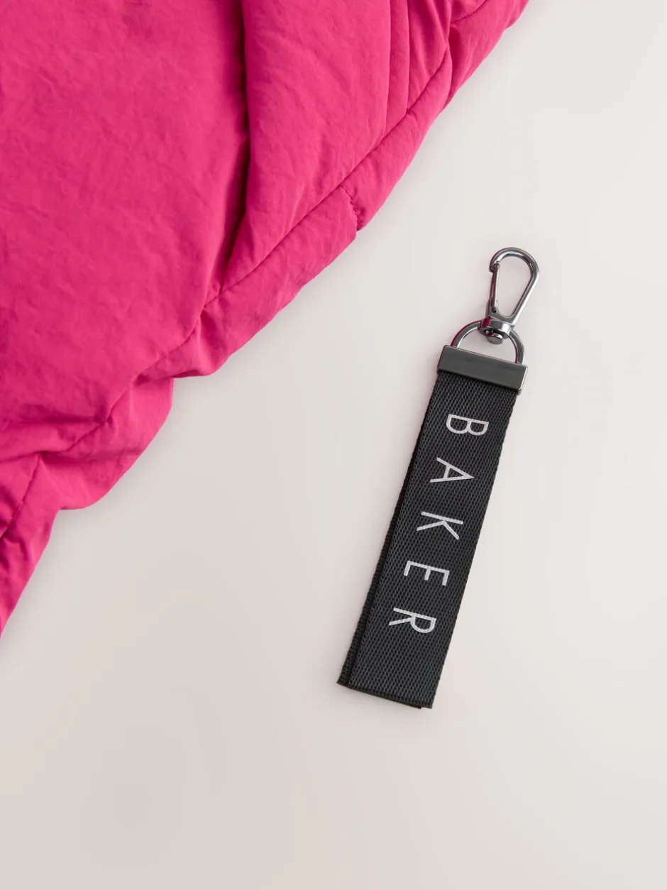 Schoolkleding|Jassen En Jacks*Baker by Ted Baker - meisjes regenbestendige gewatteerde lange jas Roze
