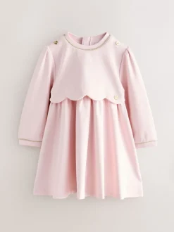 Gelegenheidskleding|Jurken*Baker by Ted Baker - Ponte-jurk met gegolfde rand Roze