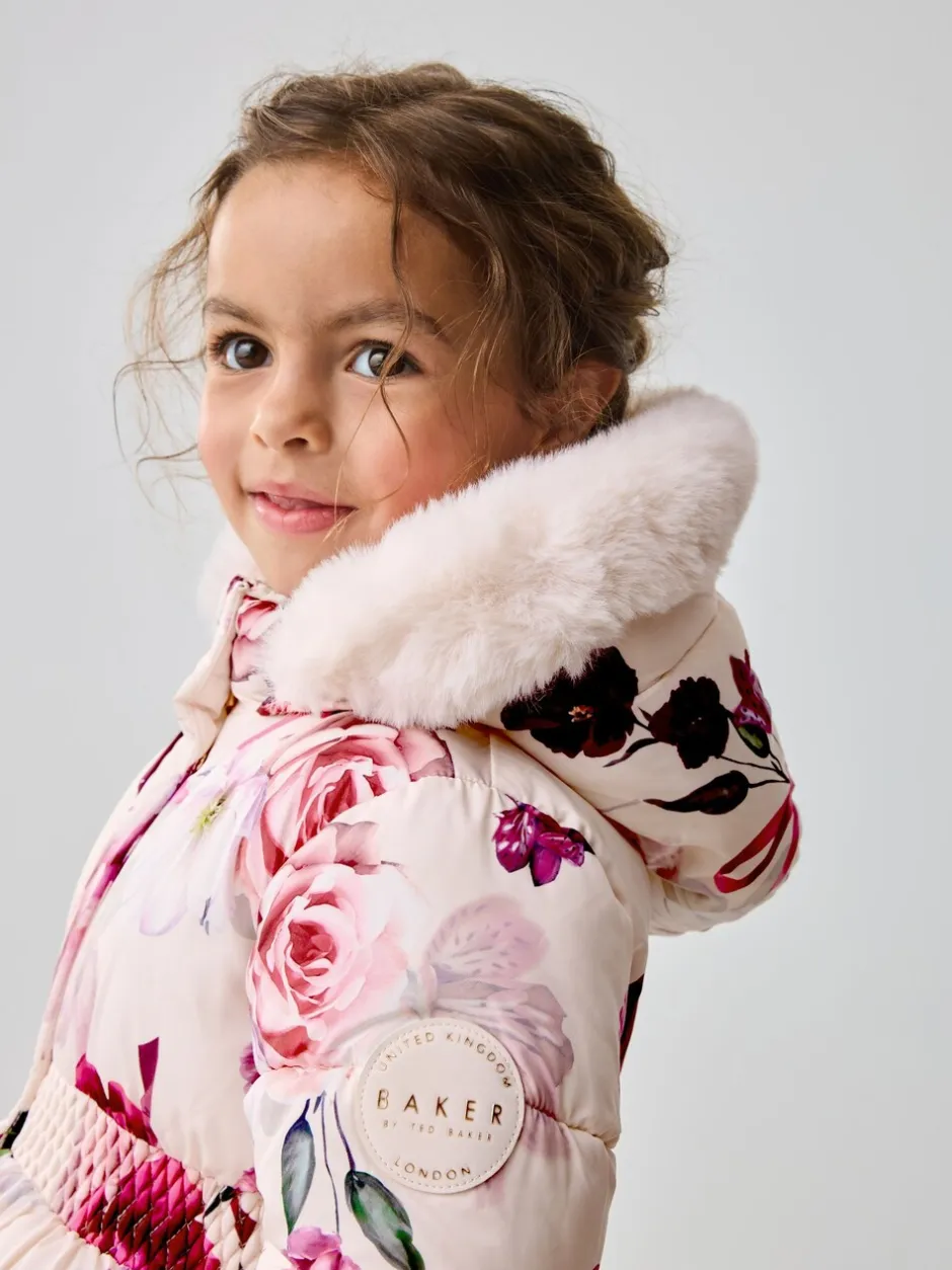 Jassen, Jacks En Kinderwagenpakjes|Jassen En Jacks*Baker by Ted Baker - - Regenbestendige gewatteerde jas met bubbelzoom Roze