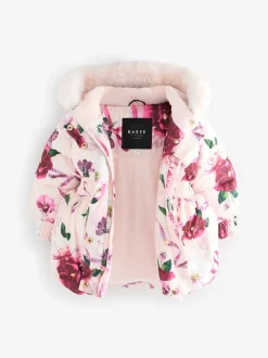 Jassen, Jacks En Kinderwagenpakjes|Jassen En Jacks*Baker by Ted Baker - - Regenbestendige gewatteerde jas met bubbelzoom Roze