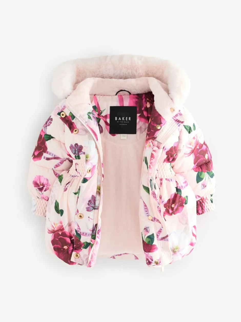 Jassen, Jacks En Kinderwagenpakjes|Jassen En Jacks*Baker by Ted Baker - - Regenbestendige gewatteerde jas met bubbelzoom Roze