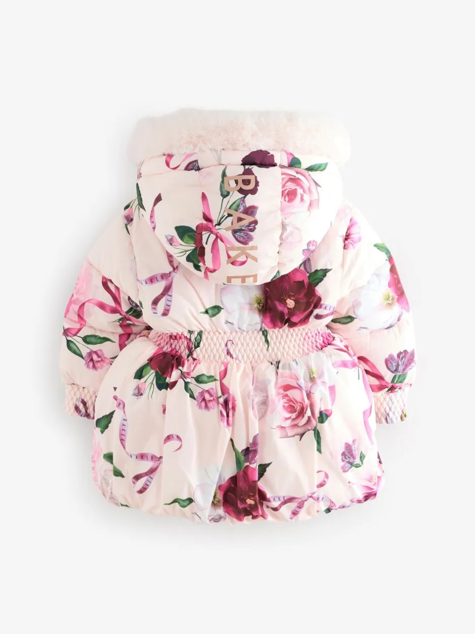 Jassen, Jacks En Kinderwagenpakjes|Jassen En Jacks*Baker by Ted Baker - - Regenbestendige gewatteerde jas met bubbelzoom Roze