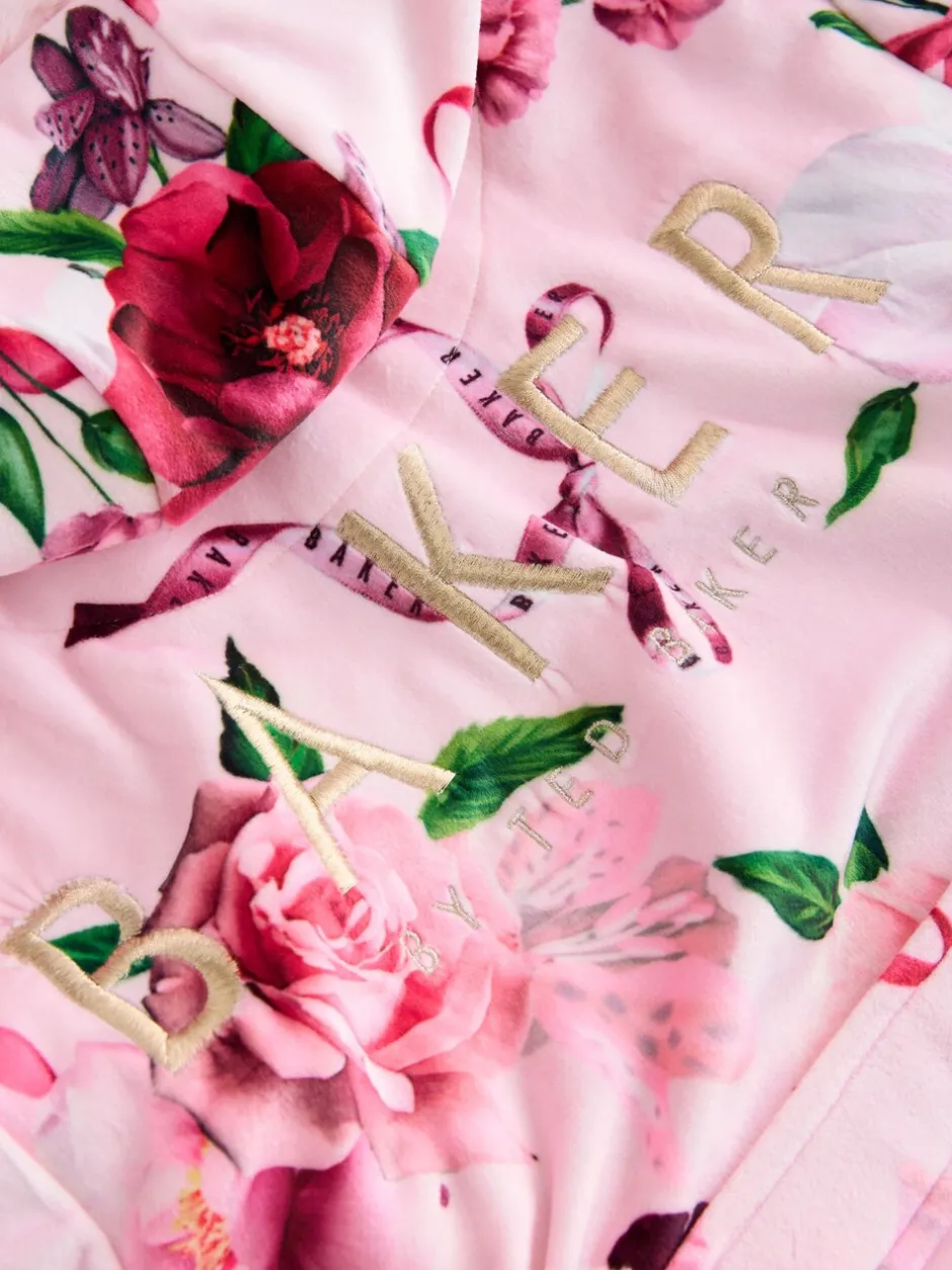 Kamerjassen*Baker by Ted Baker - All Over Floral Print Robe Roze