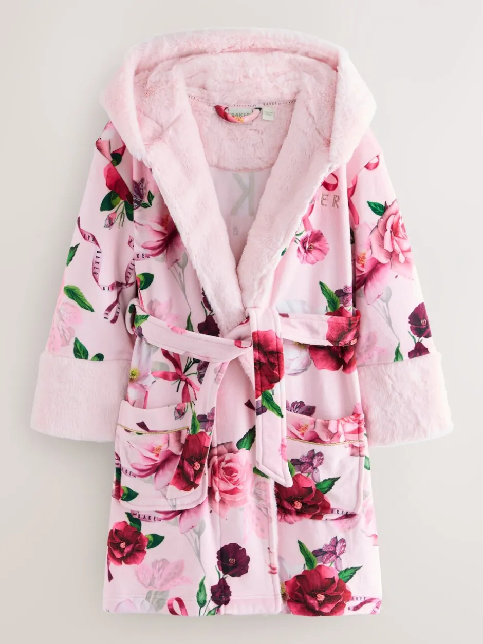 Kamerjassen*Baker by Ted Baker - All Over Floral Print Robe Roze