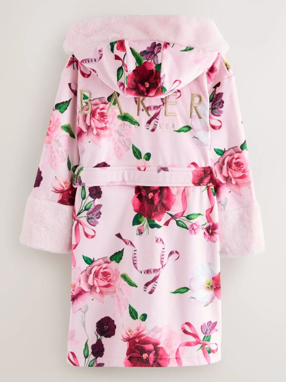 Kamerjassen*Baker by Ted Baker - All Over Floral Print Robe Roze