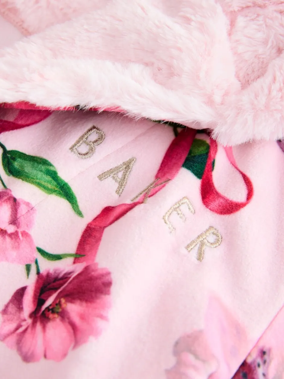 Kamerjassen*Baker by Ted Baker - All Over Floral Print Robe Roze