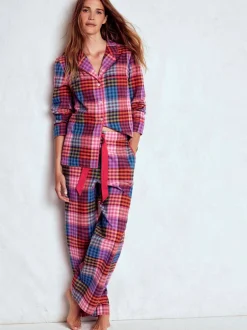Pyjama's*Boden - pyjamahemd van geborsteld katoen Roze