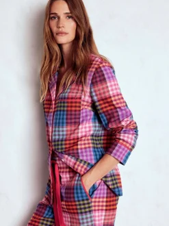 Pyjama's*Boden - pyjamahemd van geborsteld katoen Roze