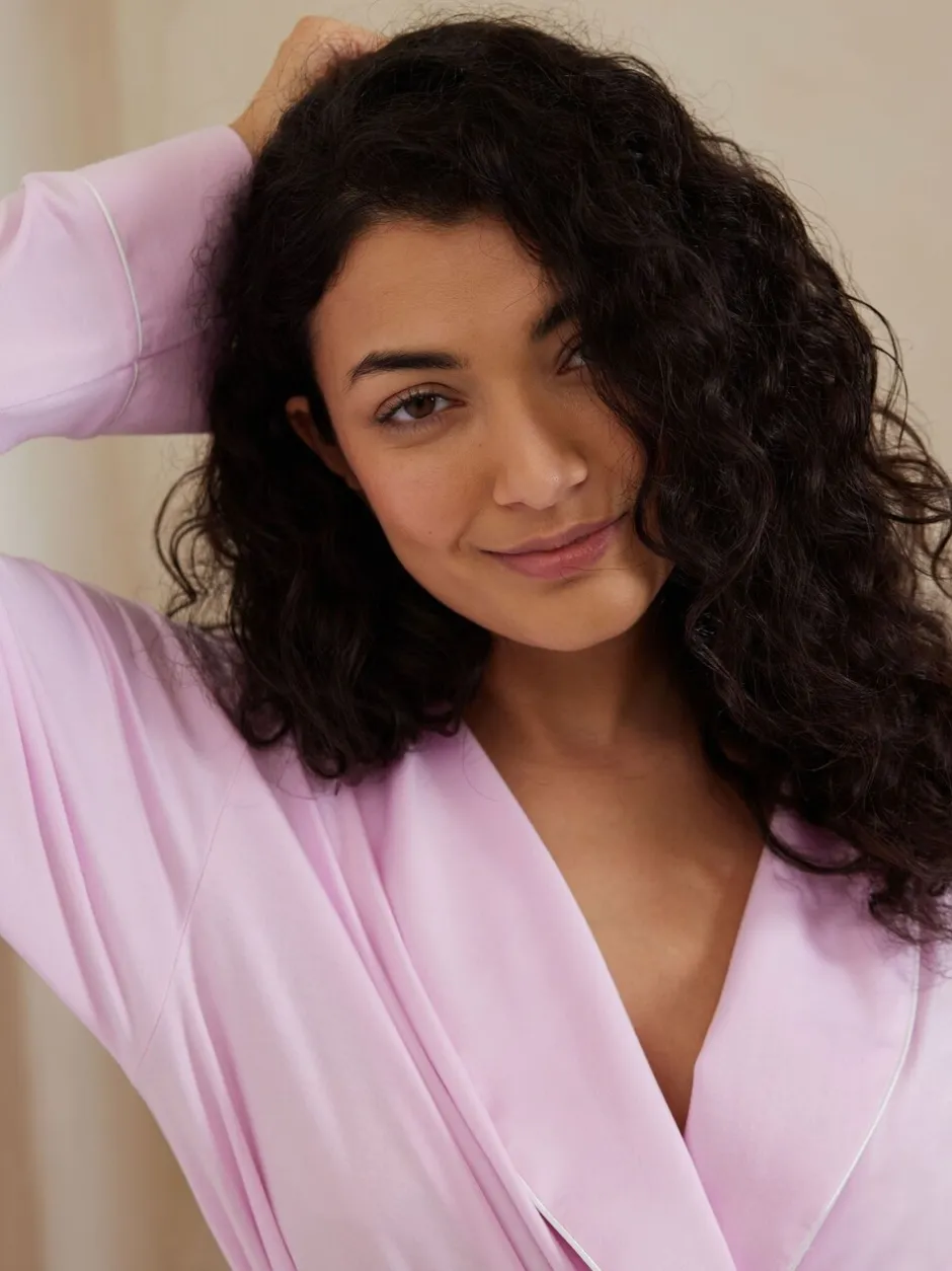 Badjassen|Chelsea Peers - TENCEL™ Modal Dressing Gown Roze
