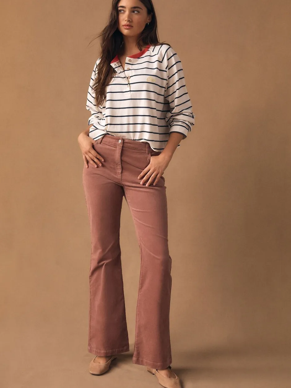 Broeken|Next - Corduroy boot cut broek Roze