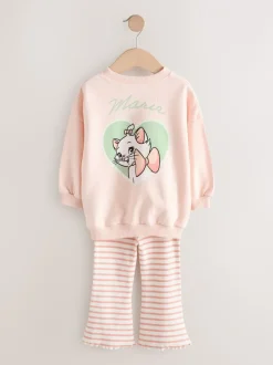 Tops|Sets En Combisets|Next Roze - Disney Aristocats Marie top met lange mouwen en legging set (3mnd -7jr)