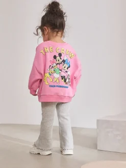 Sets En Combisets|Truien En Breisels|Next Roze - Disney Mickey Mouse and Friends set met lange mouwen top en uitlopende rok (3mnd-7jr)