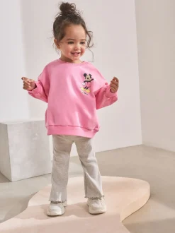 Sets En Combisets|Truien En Breisels|Next Roze - Disney Mickey Mouse and Friends set met lange mouwen top en uitlopende rok (3mnd-7jr)
