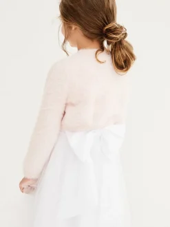 Gebreide Kleding|Next - Donzig vest met bolero (12 mnd- 16 jr) Roze