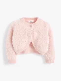Gebreide Kleding|Next - Donzig vest met bolero (12 mnd- 16 jr) Roze