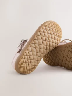 Eerste Schoentjes|Next - First Walker schoenen met klittenband en T-bandje Roze