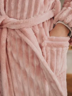 Kamerjassen|Next - Fleece Cord Dressing Gown (5-16yrs) Roze