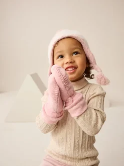 Mutsen, Handschoenen En Sjaals*Next - Fleece wanten (3mnd -6jr) Roze