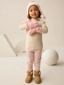 Mutsen, Handschoenen En Sjaals*Next - Fleece wanten (3mnd -6jr) Roze