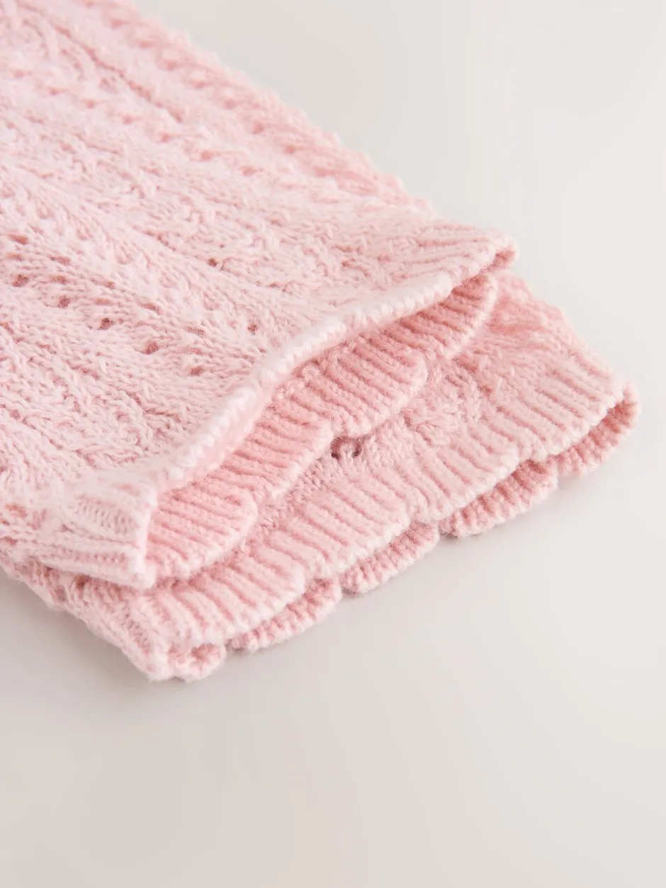 Jurken|Next - Gebreide babyjurk (0mnd-2jr) Roze