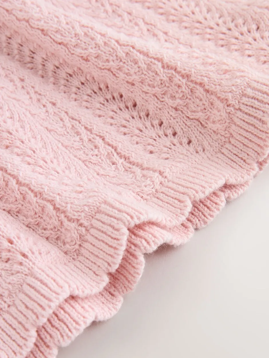 Jurken|Next - Gebreide babyjurk (0mnd-2jr) Roze