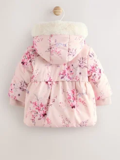 Jassen, Jacks En Kinderwagenpakjes|Jassen En Jacks*Next Roze - Gewatteerde babyjas met bloemen (0mnd-2jr)
