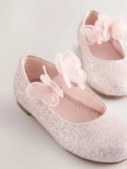 Gelegenheidskleding*Next - Glitter vlinderbandjes gelegenheidsschoenen Roze