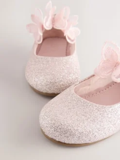 Gelegenheidskleding*Next - Glitter vlinderbandjes gelegenheidsschoenen Roze