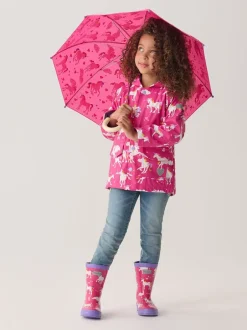Laarzen*Hatley - Pink Shark Frenzy Rain Wellies Roze
