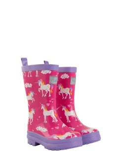 Laarzen*Hatley - Pink Shark Frenzy Rain Wellies Roze