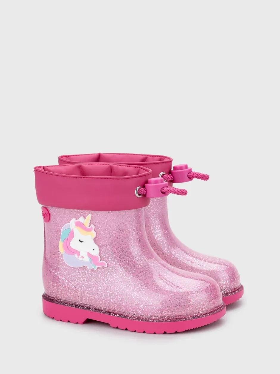 Laarzen*Igor - Glitter Unicorn Ankle Wellies Roze
