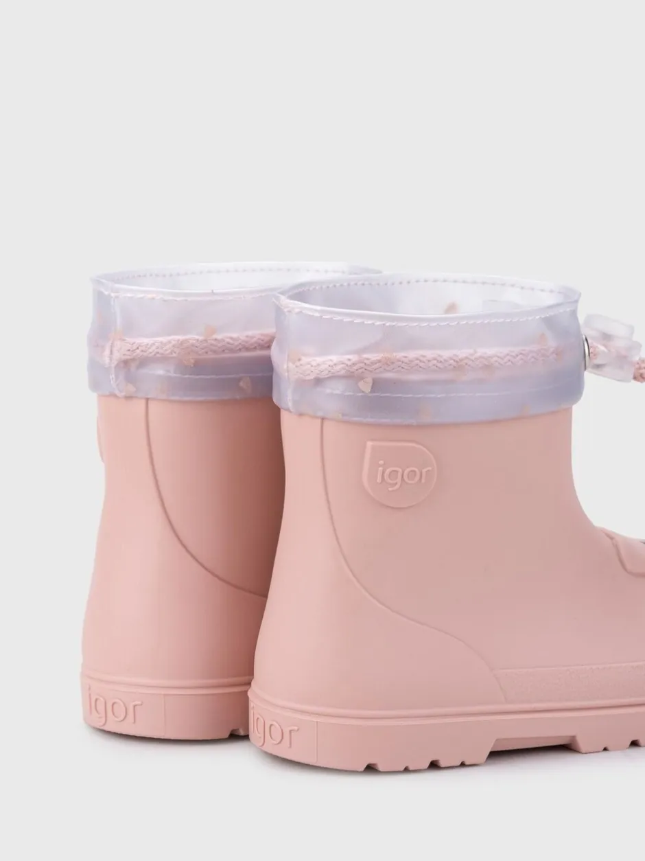 Laarzen|Igor - Mendi Cat Ankle Wellies Roze
