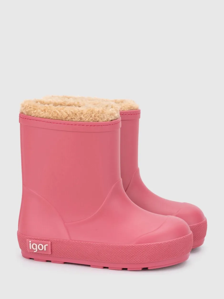 Laarzen*Igor - Yogi nep bont gevoerde warme Laarzen Roze