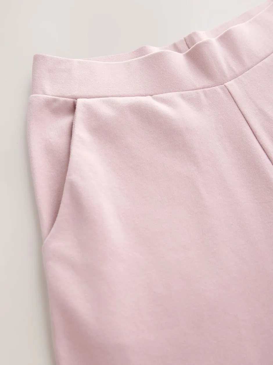 Broeken En Leggings|Next - Jersey broek met wijde pijpen (3-16 jr) Roze