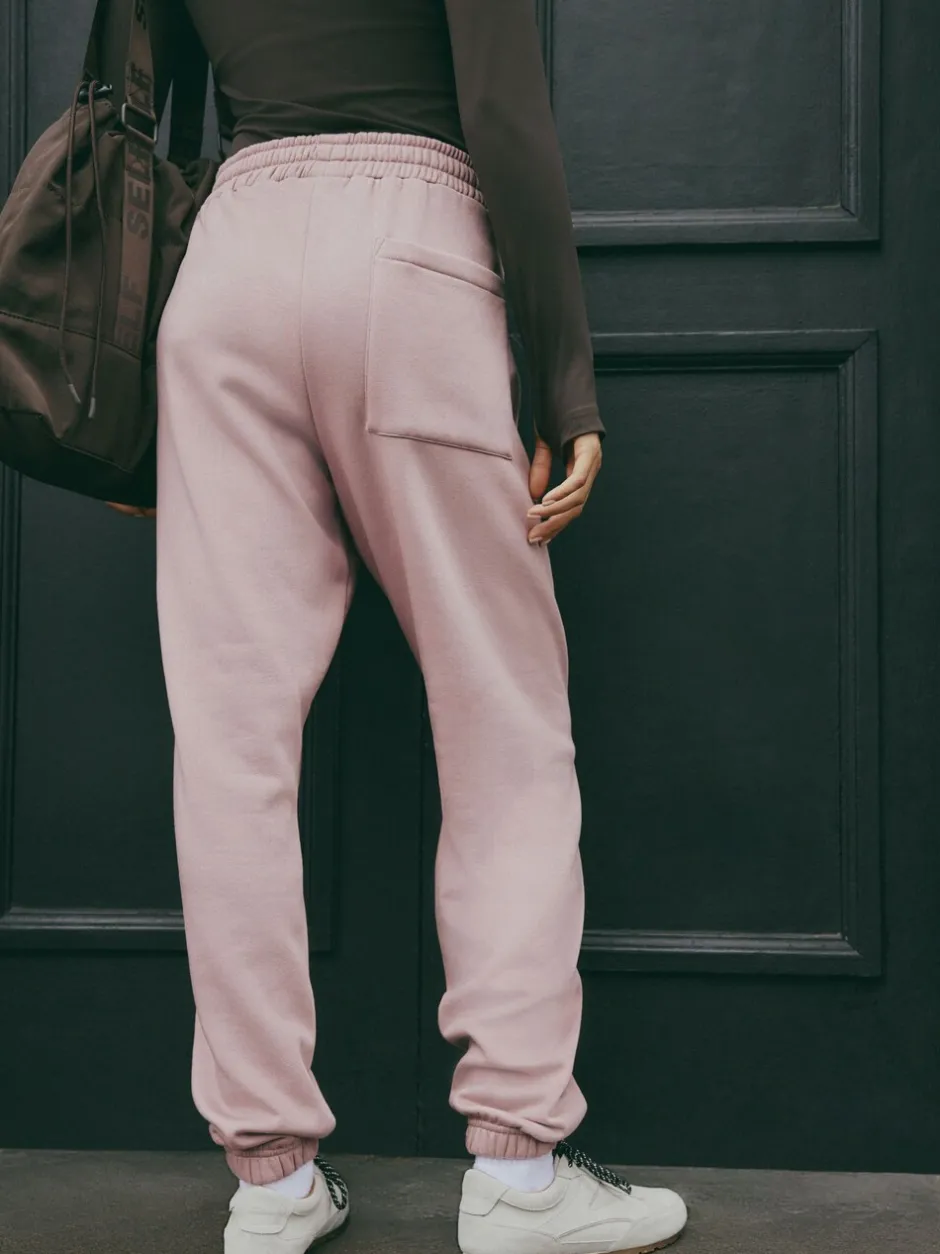 Leggings En Joggingbroeken|self. Roze - Joggingbroek met banden