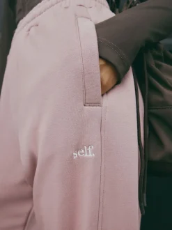 Leggings En Joggingbroeken|self. Roze - Joggingbroek met banden