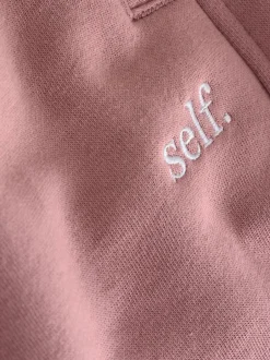Leggings En Joggingbroeken|self. Roze - Joggingbroek met banden
