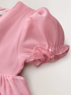Gelegenheidskleding|Jurken|Next - Jurk met bloemencorsage (3mnd -8jr) Roze