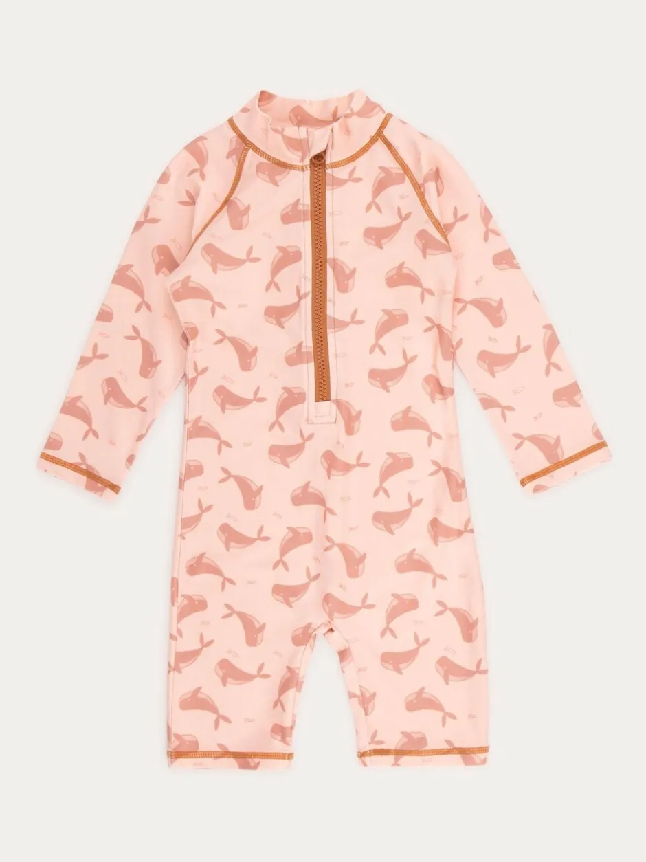 Badkleding|Badkleding|KIDLY by MORI - 3/4 Sleeve Sunsafe Suit Roze