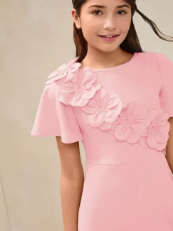 Jumpsuits En Playsuits*Lipsy - 3D Corsage Jumpsuit (5-16jaar) Roze