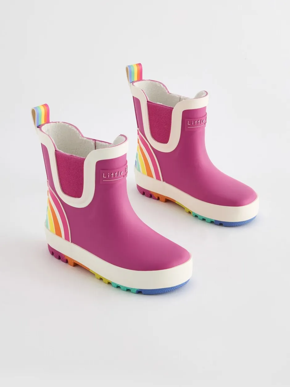 Laarzen*Little Bird by Jools Oliver - Regenlaarzen met regenboog Roze